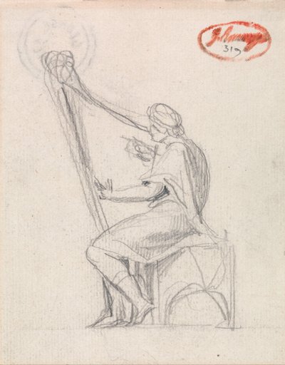 David Playing the Harp by George Romney